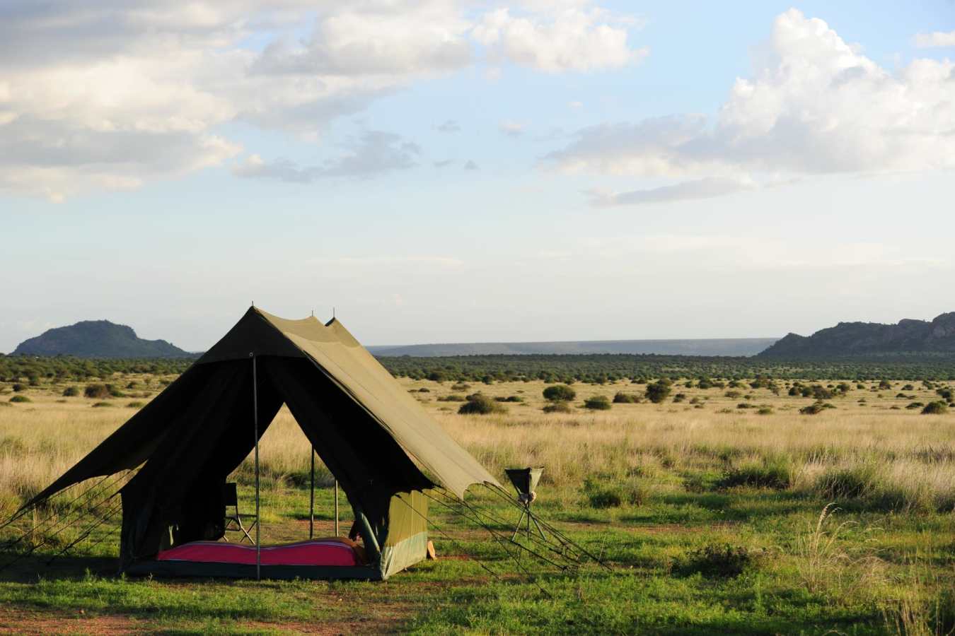 Camping in the wilderness - Karisia Walking Safaris