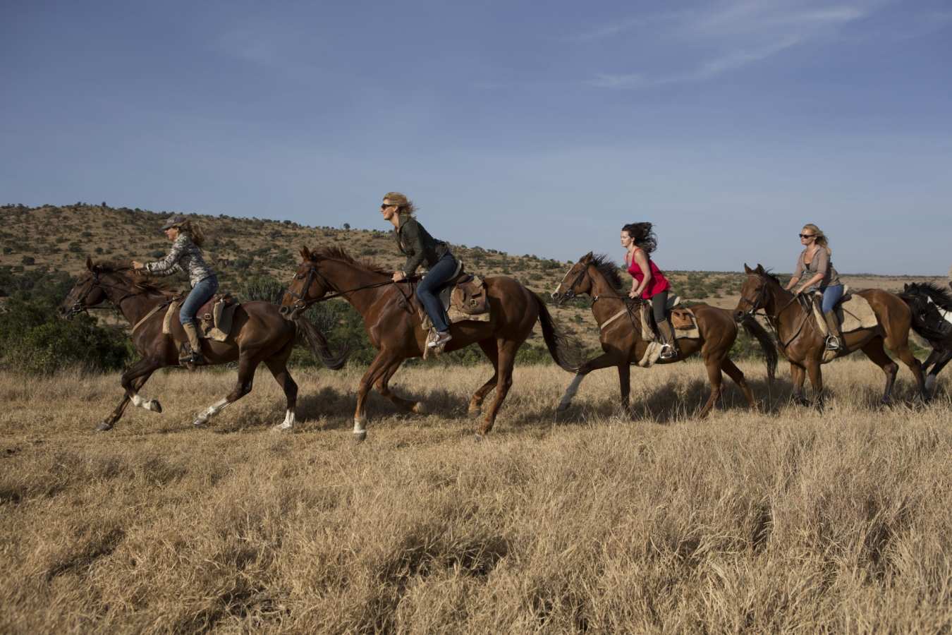 Horse riding on Borana