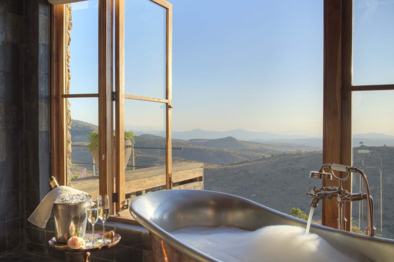 Bathroom with view