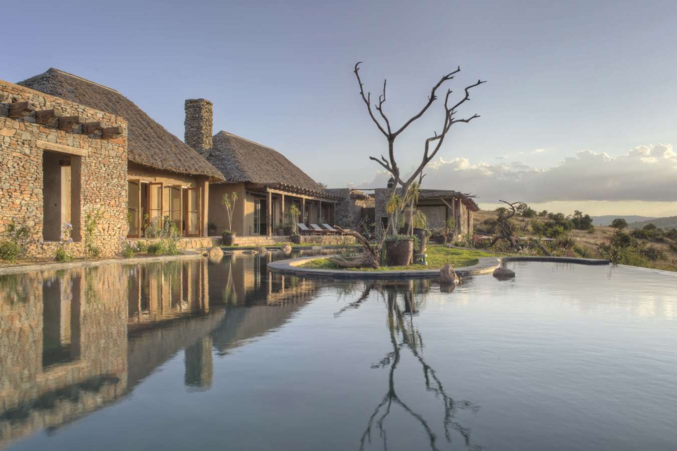 Exterior and swimming pool