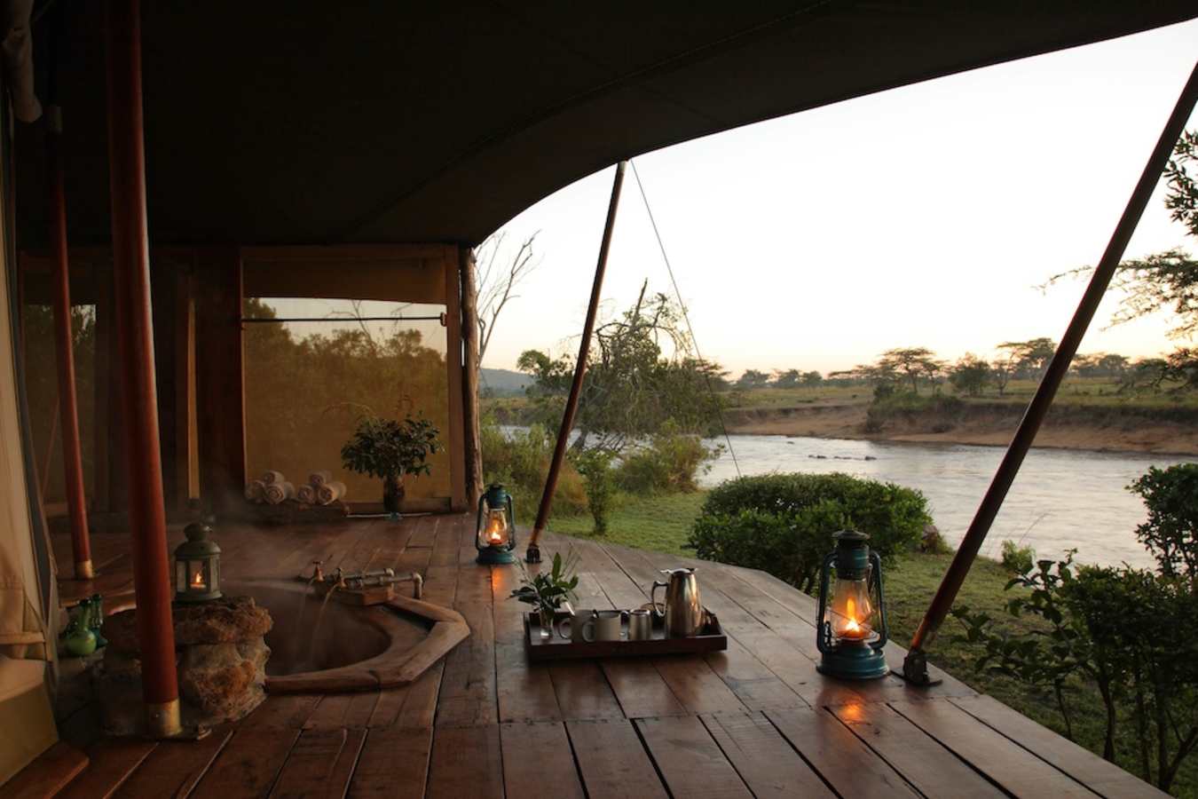 View from the bath - Ngare Serian