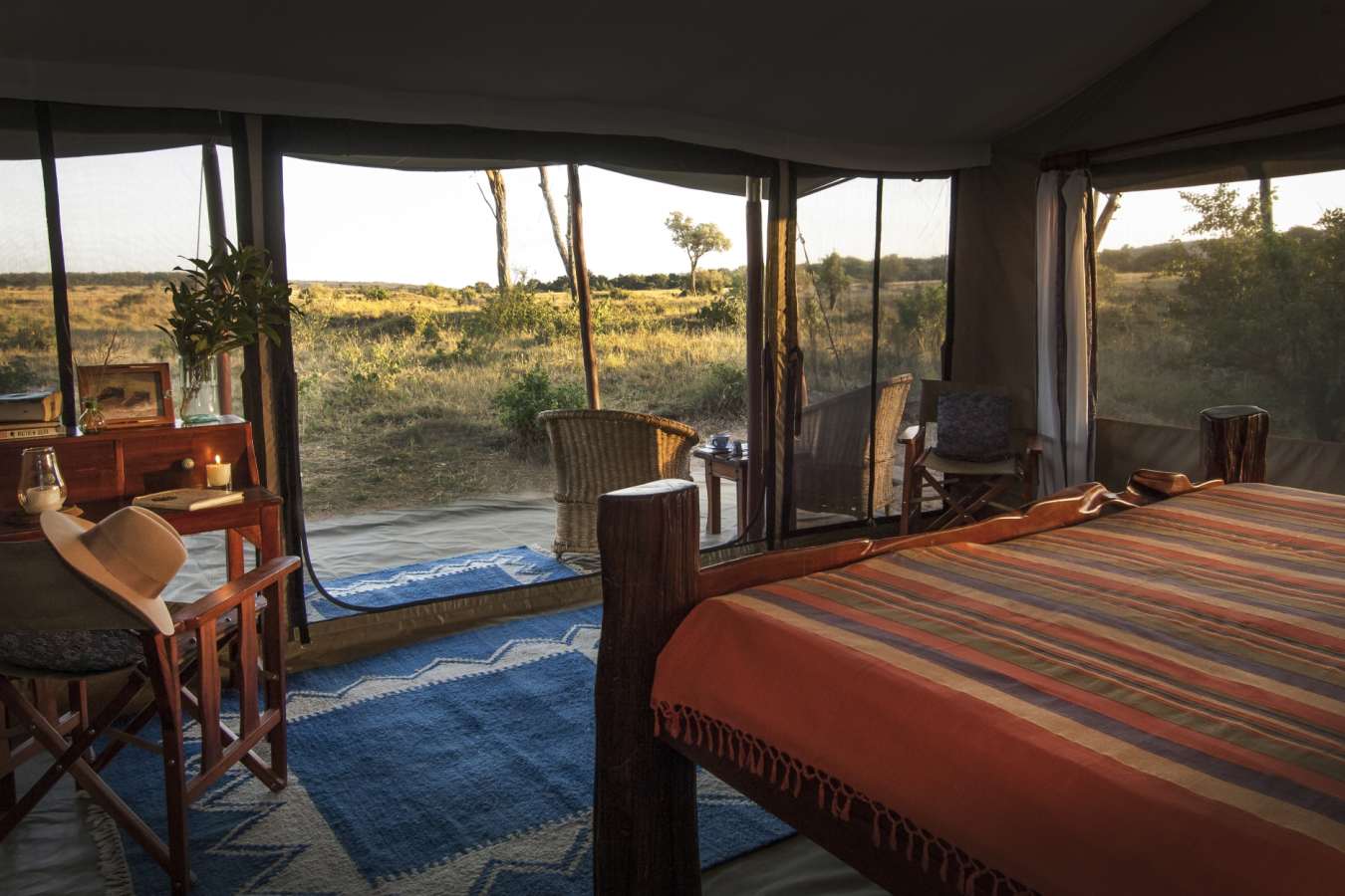 Tent Interior - Offbeat Mara Camp