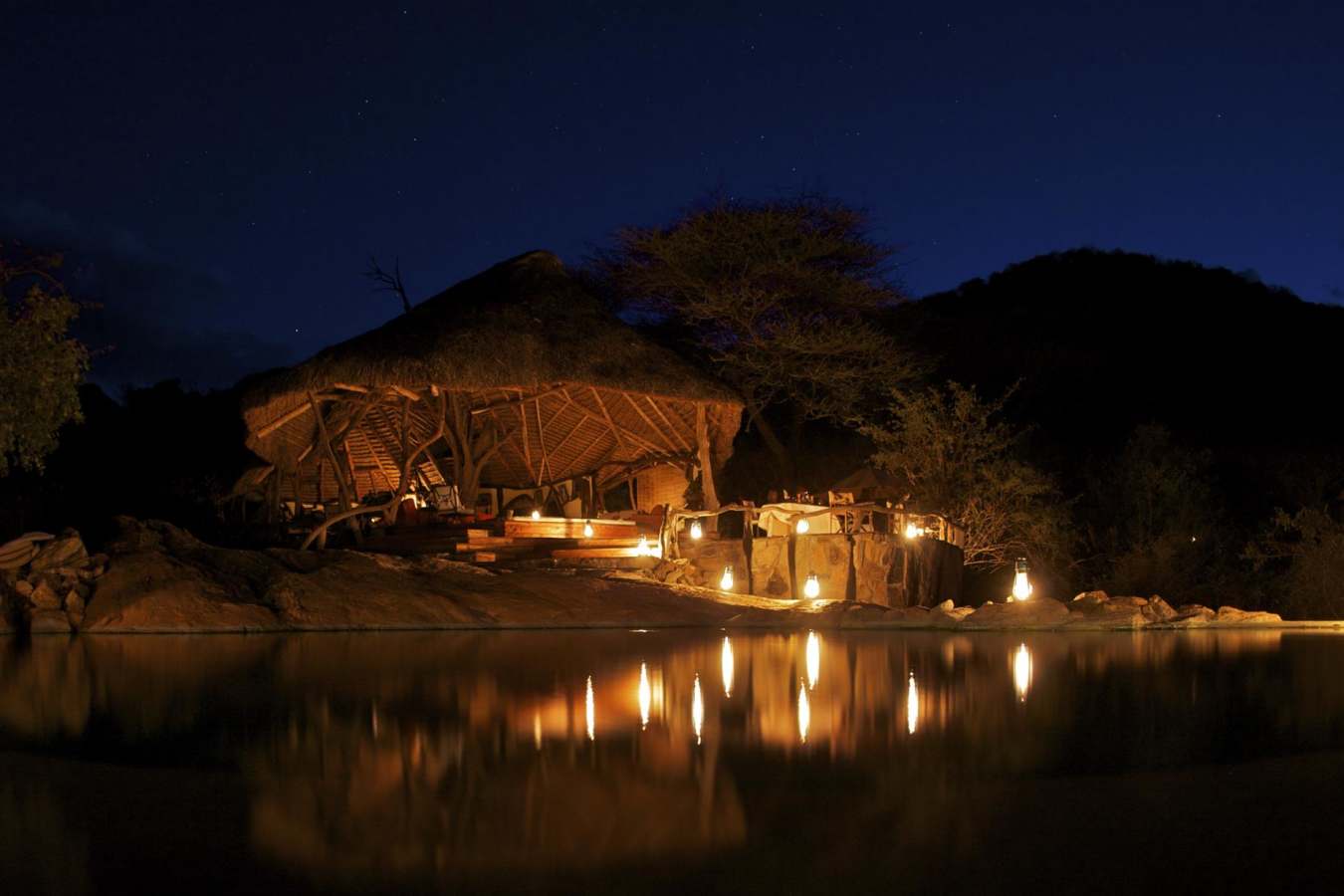 Lodge at night - Sarara Camp