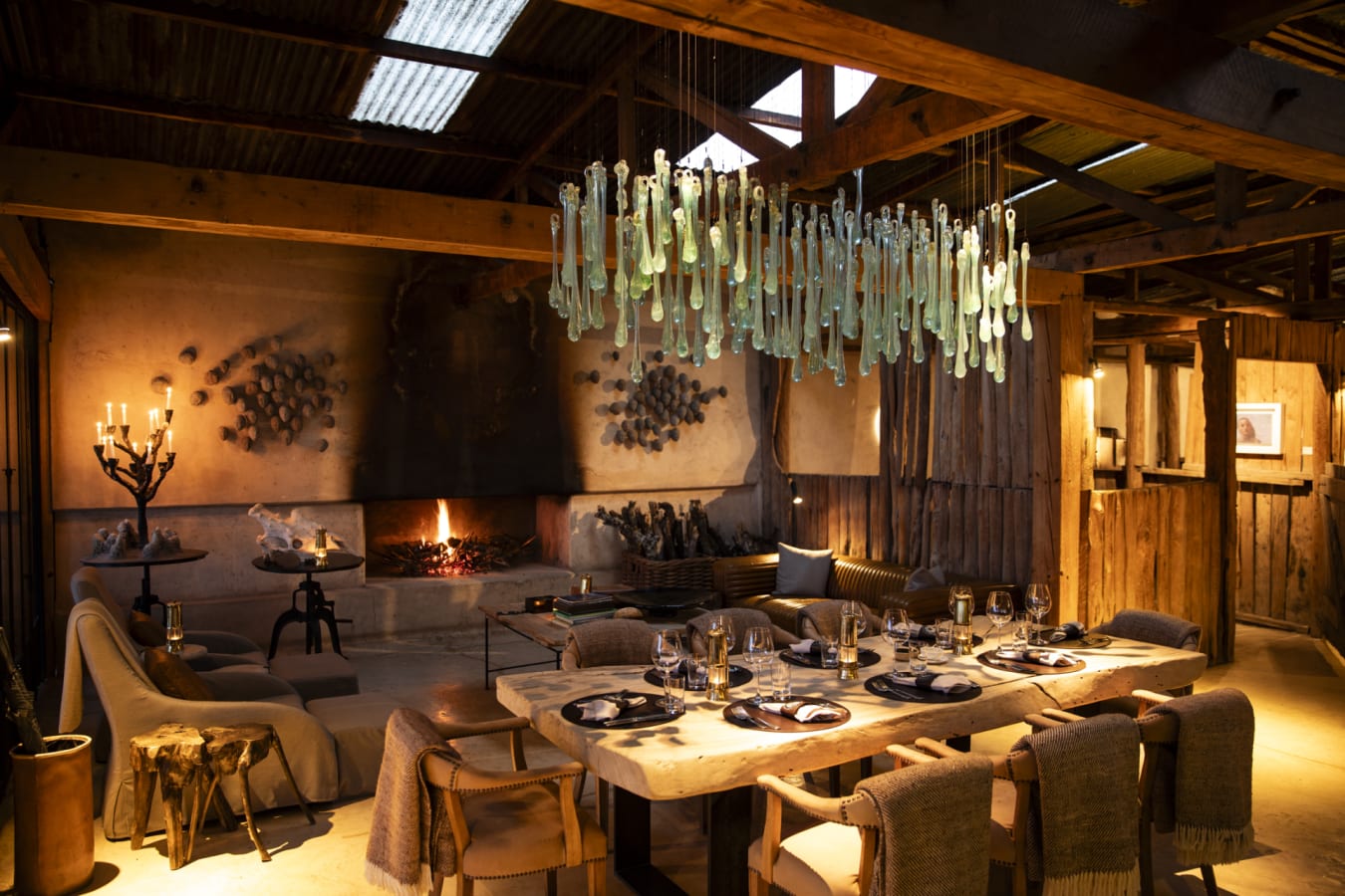In villa dining 