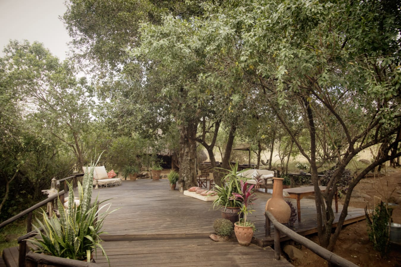 Outside deck