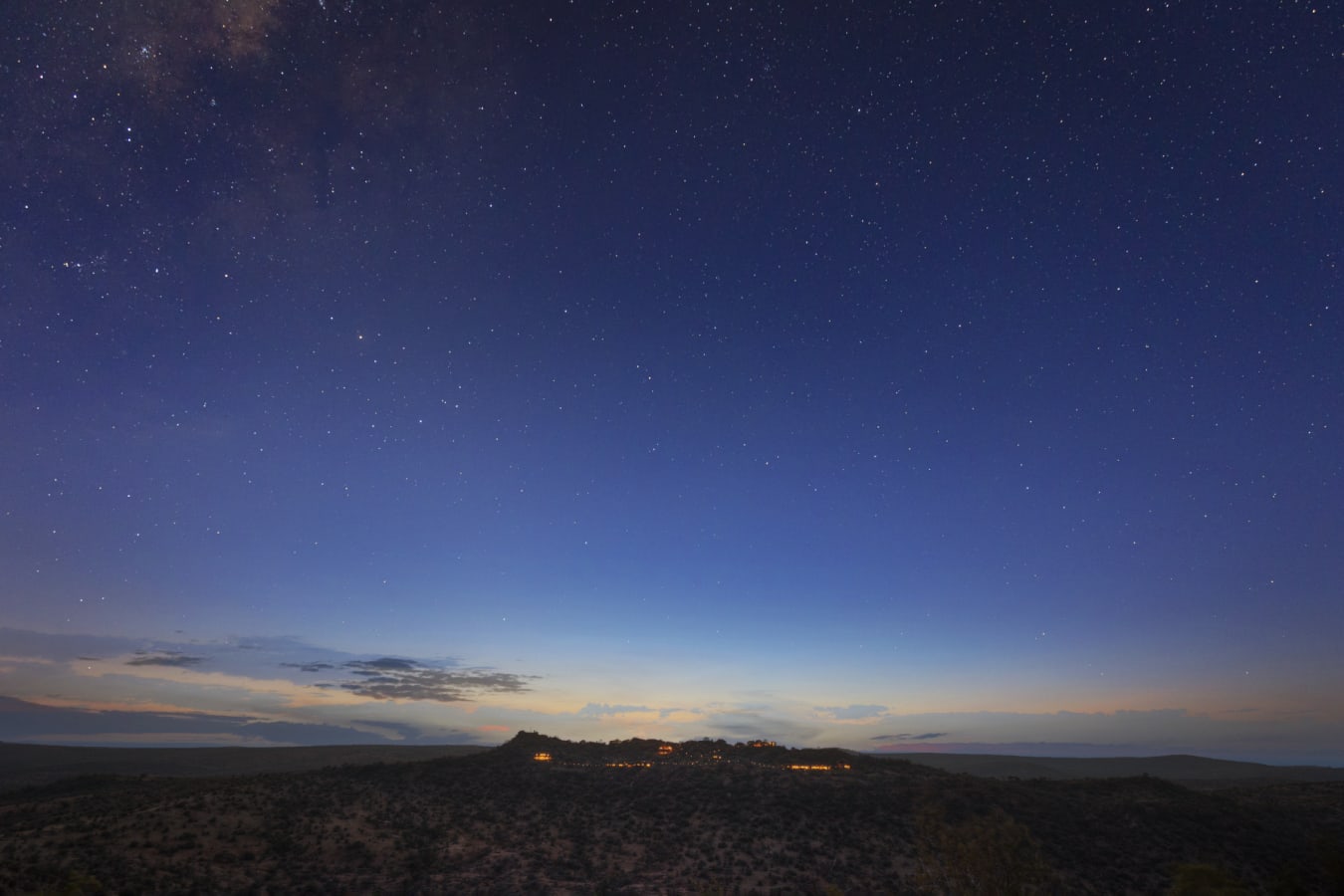 Night Falls on the Lodge  