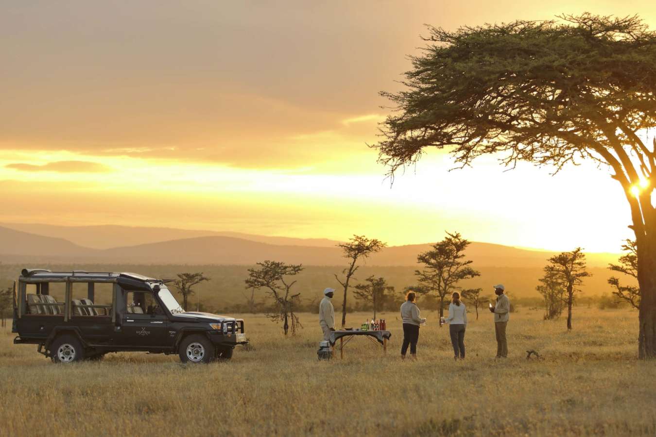 Sundowners on safari  