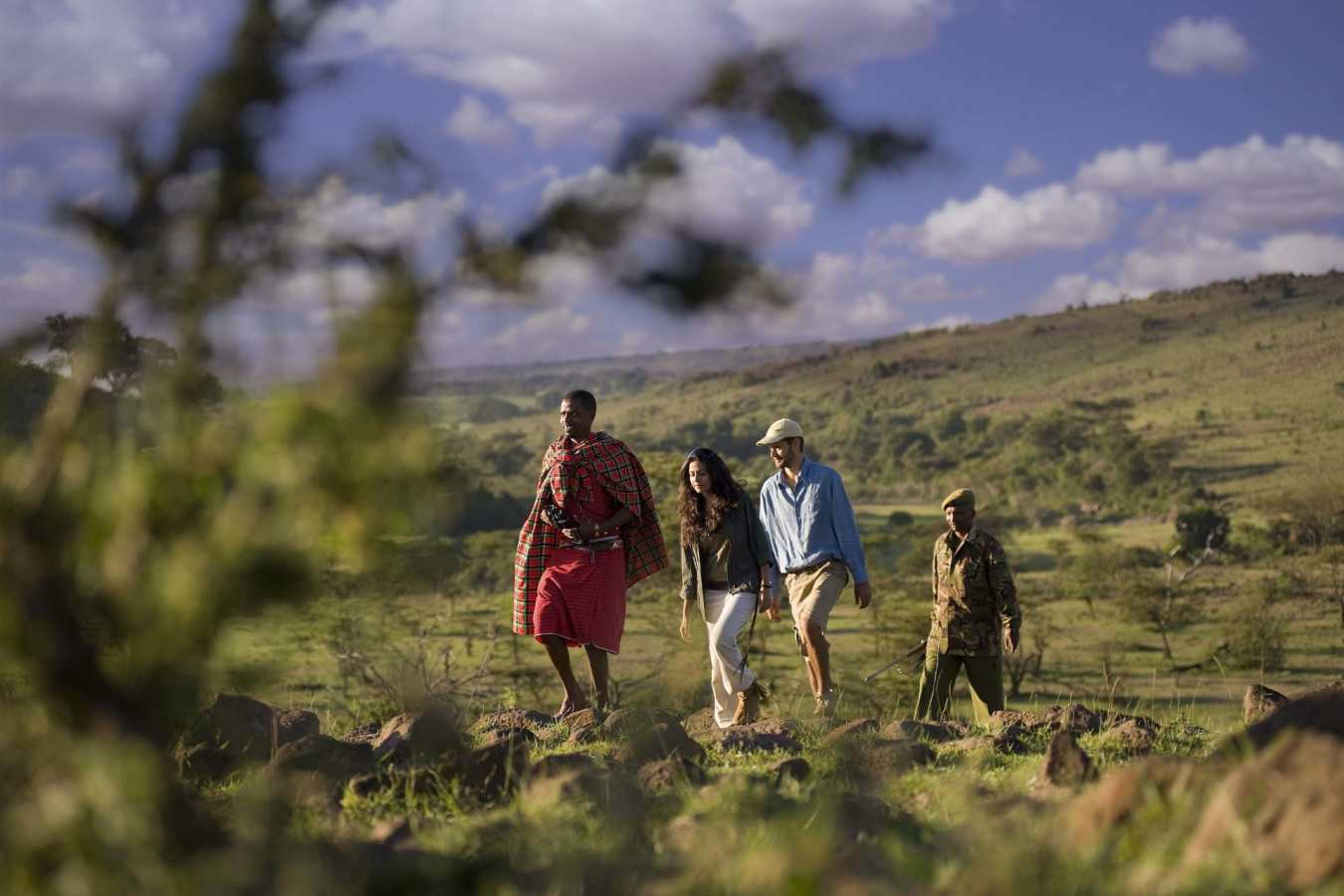 Walking safari in the Mara 