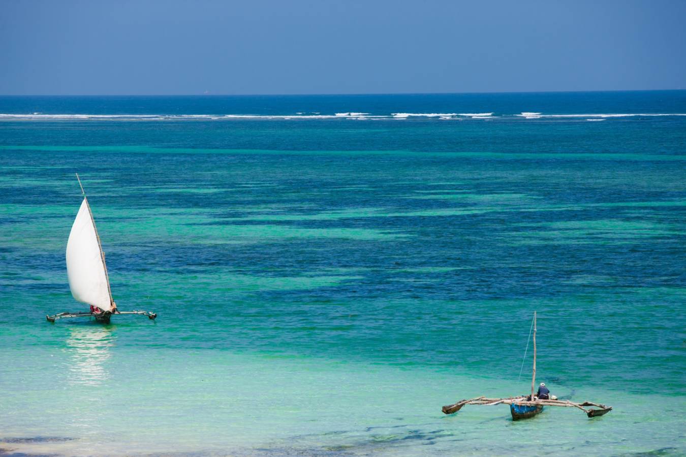 Dhow on the ocean