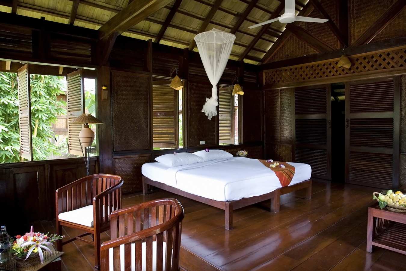 Bedroom at the Luang Say Lodge - Luang Say Cruise