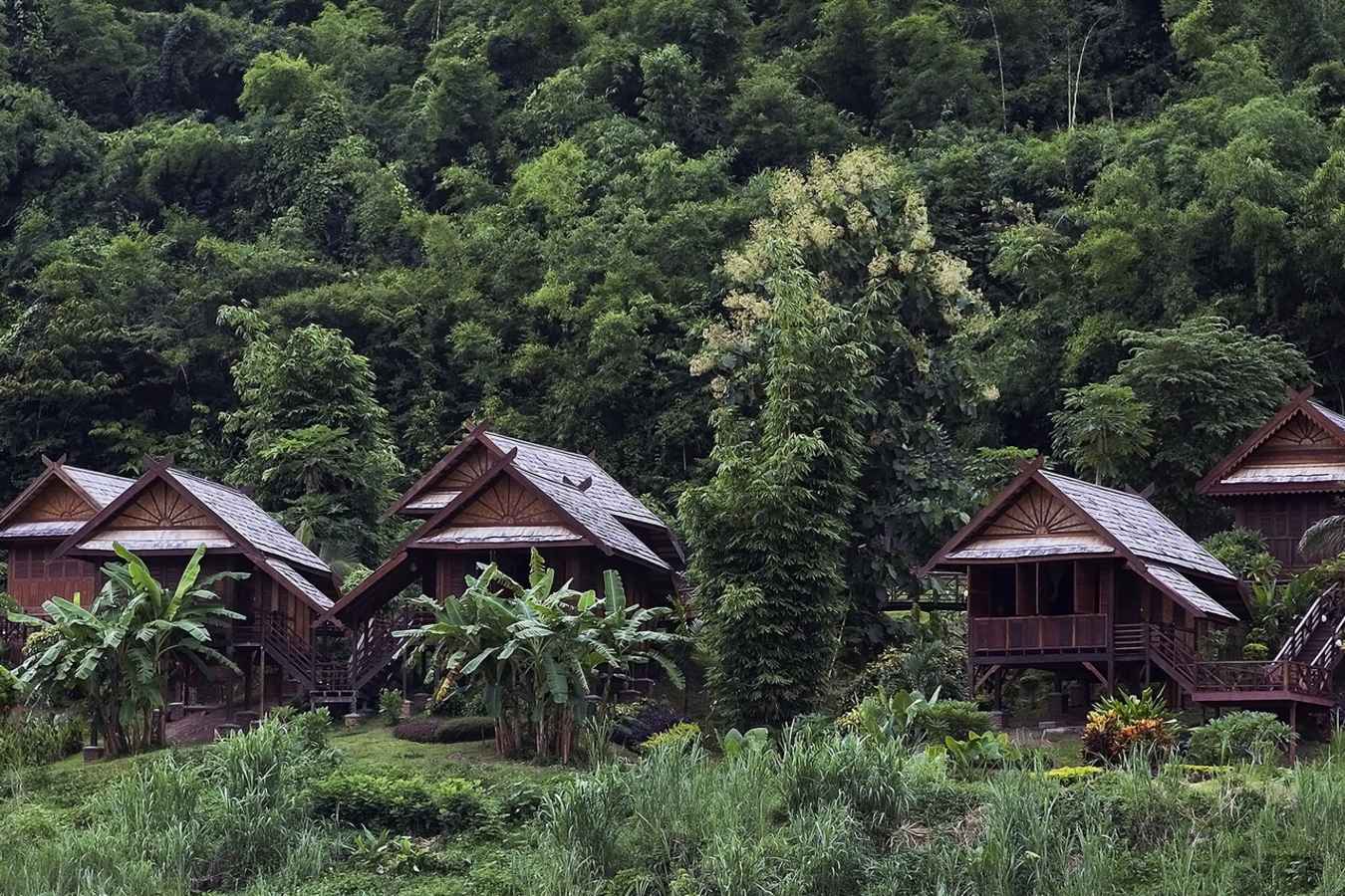 Tropical location of the Luang Say Lodge - Luang Say Cruise
