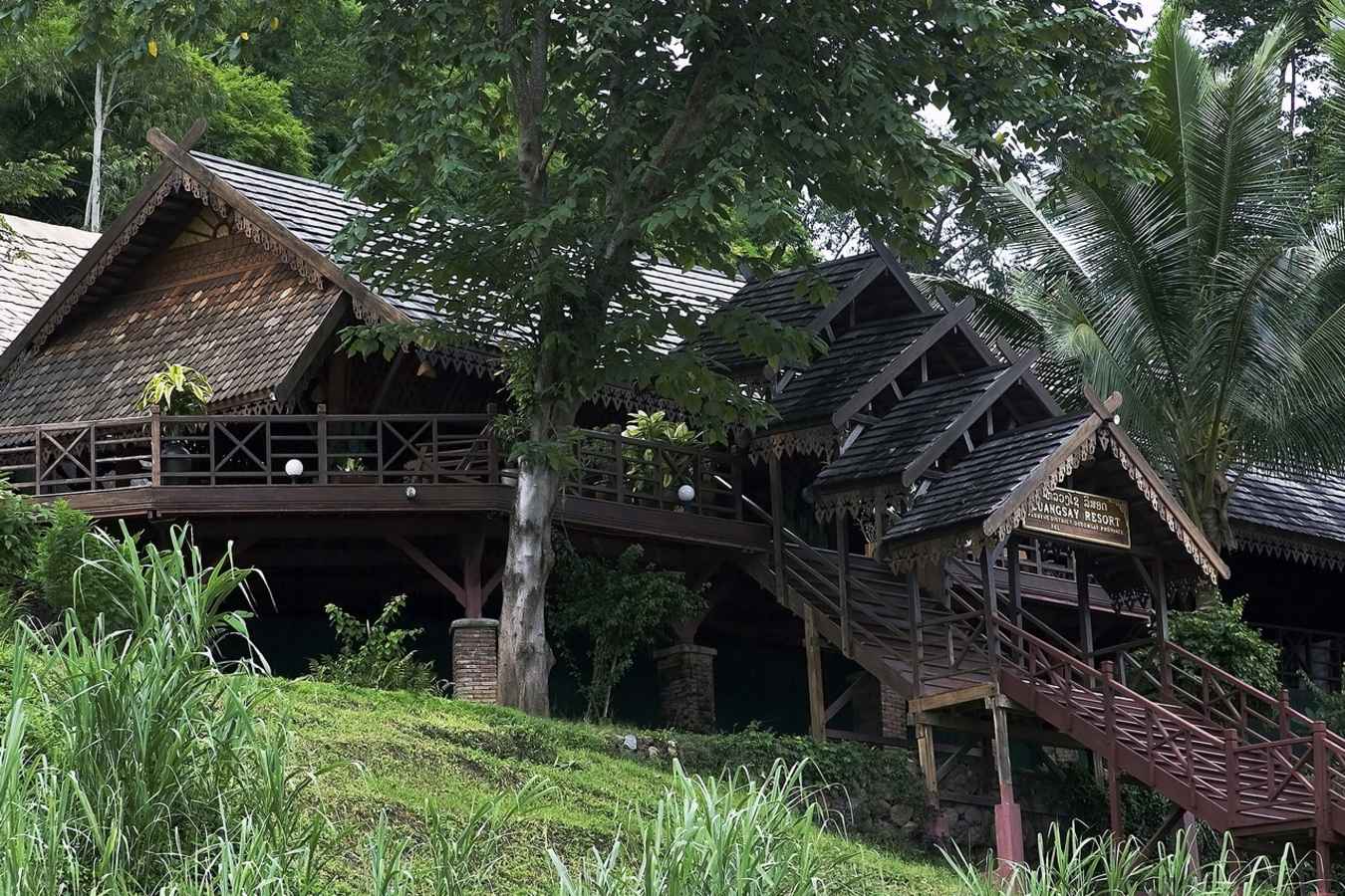 Entrance to the Luang Say Lodge - Luang Say Cruise