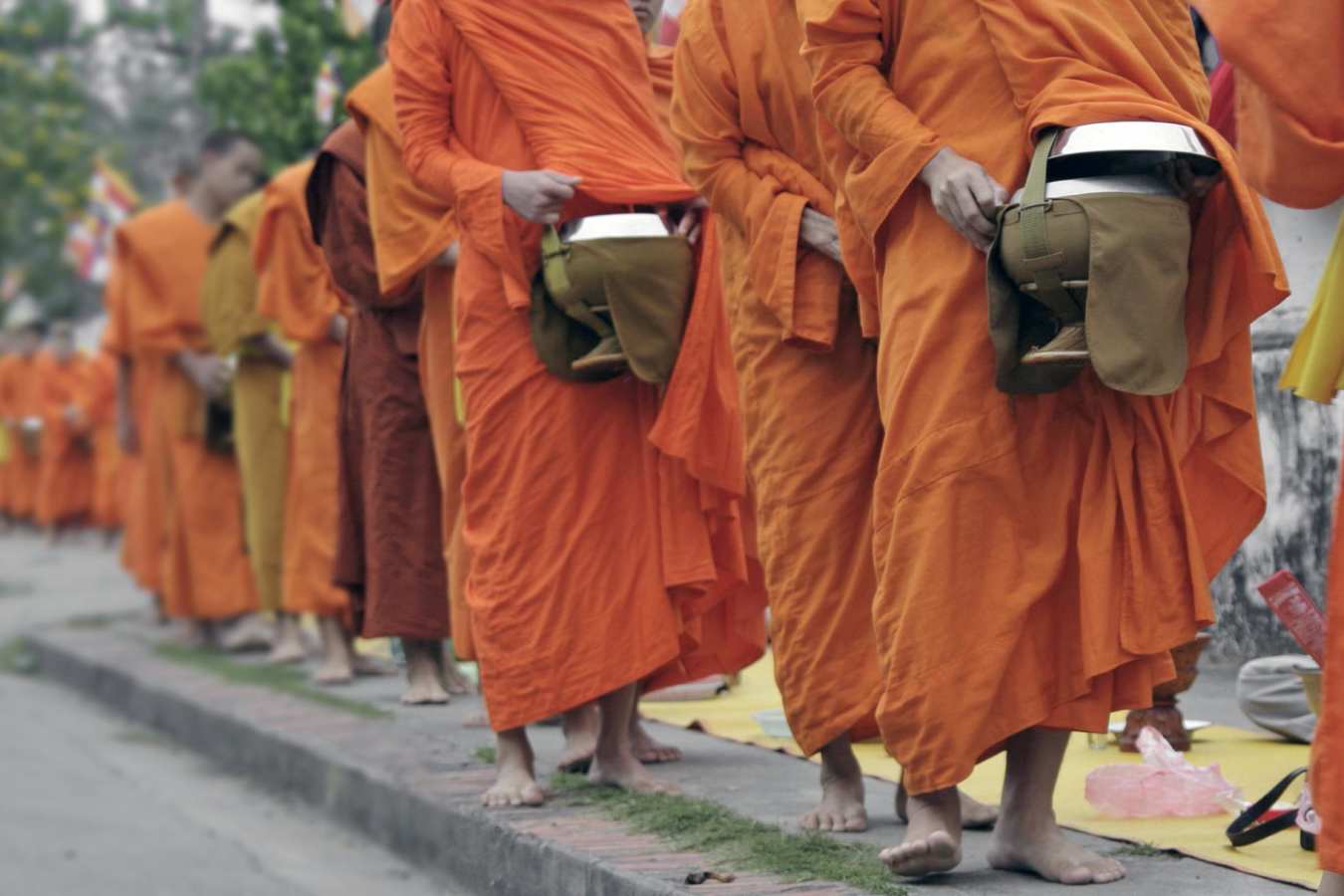 Alms giving