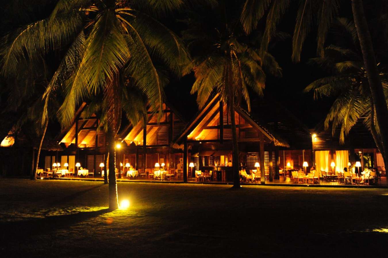 Restaurant at night - Anjajavy l'hotel