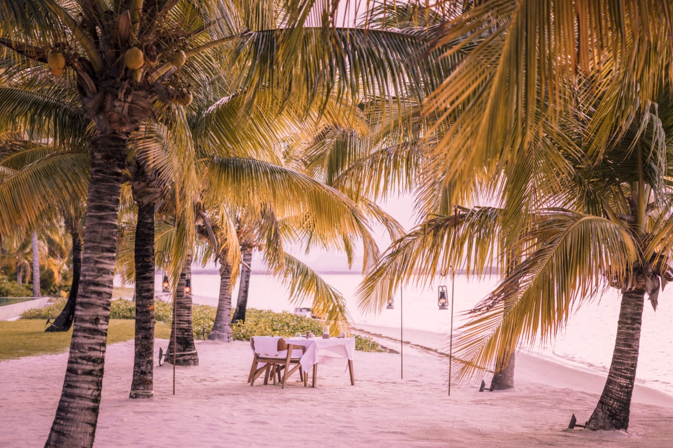 Beach dining