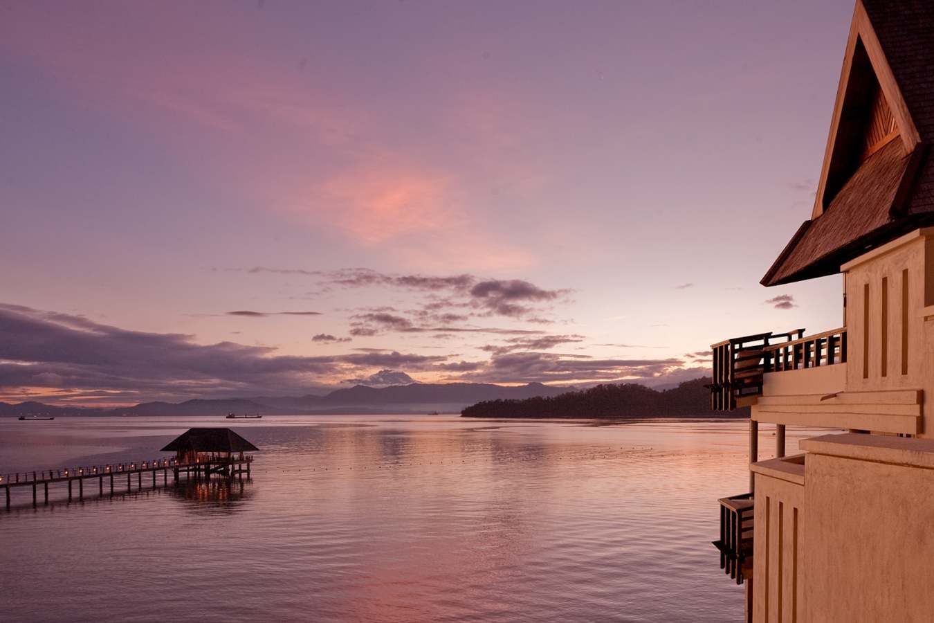 Evening View of the Jetty - Gaya Island Resort