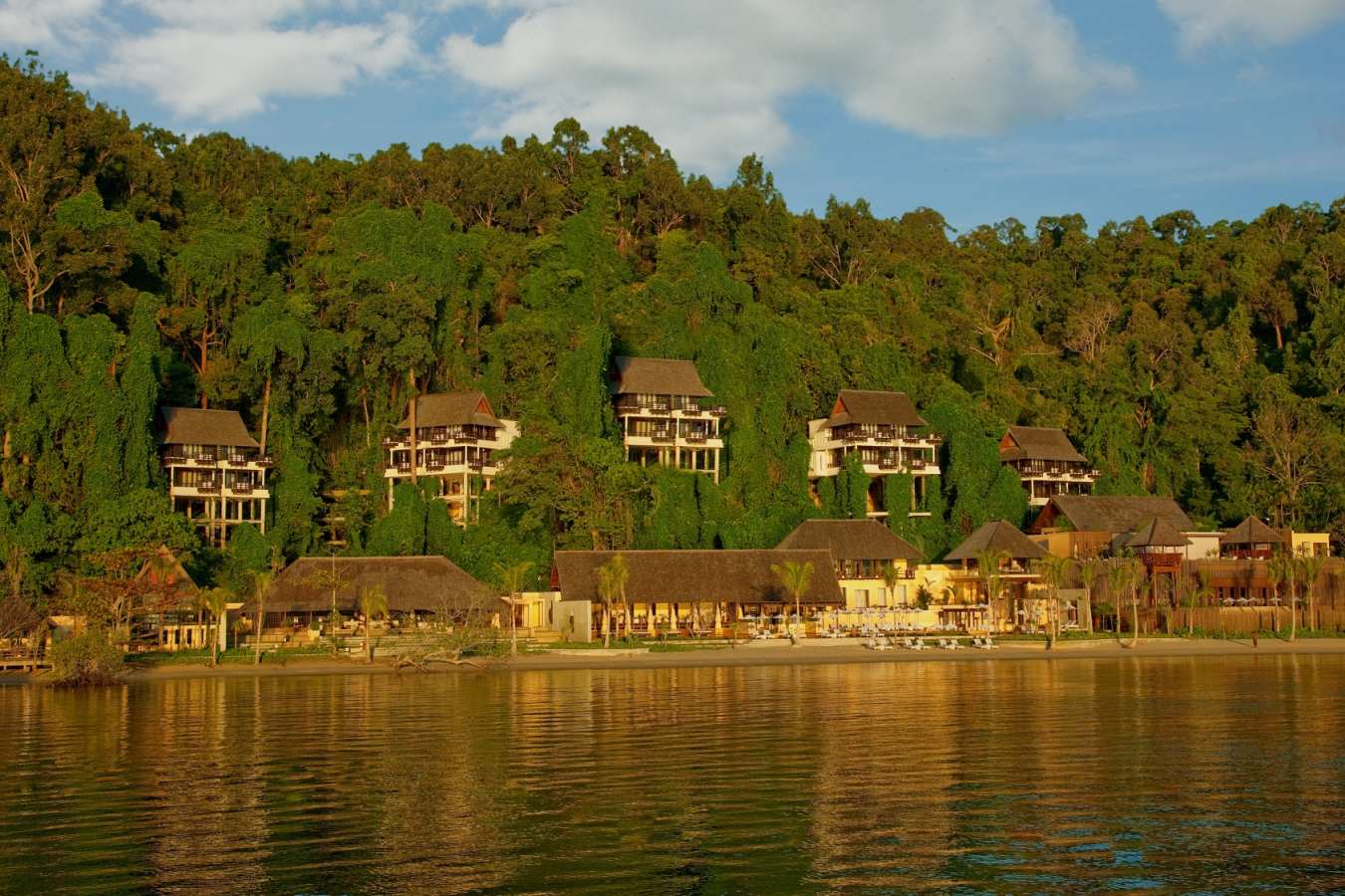 Resort View from the Sea - Gaya Island Resort