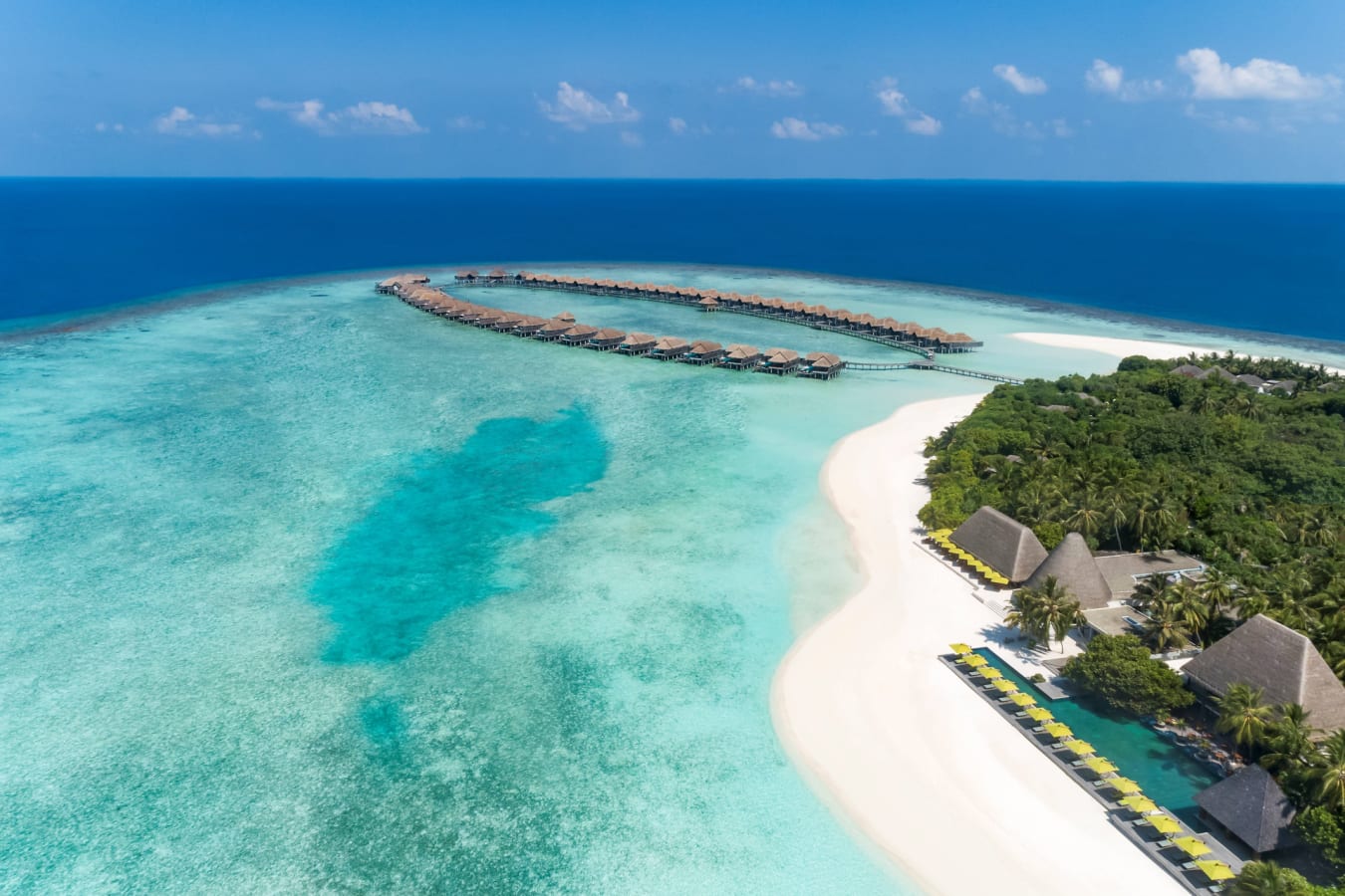 Anantara Kihavah Beach Drone View