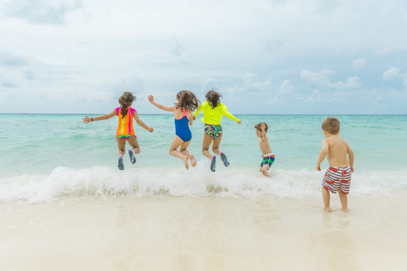 Children on beach 