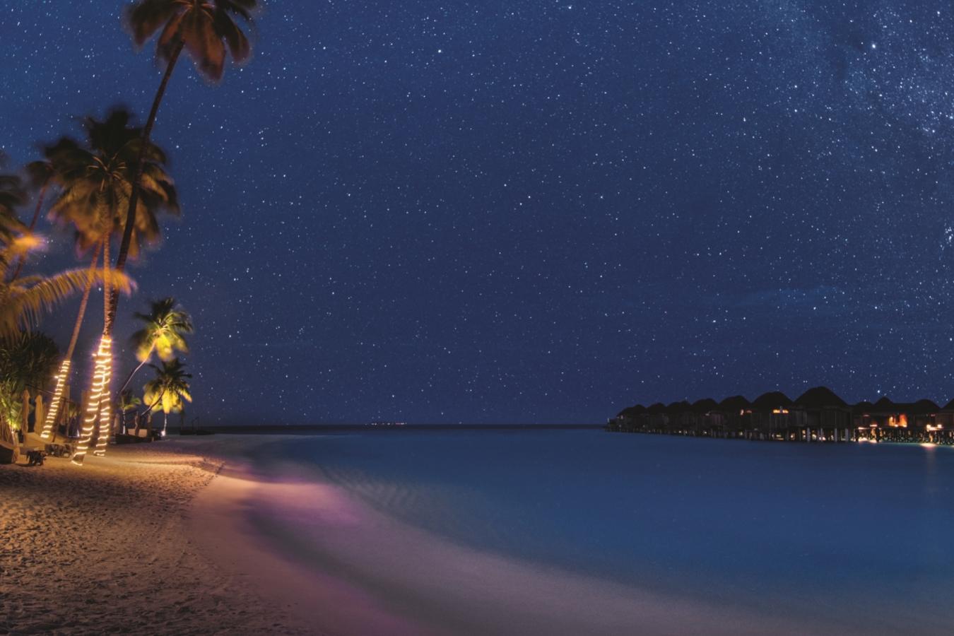 Exterior at night - Constance Halaveli Resort