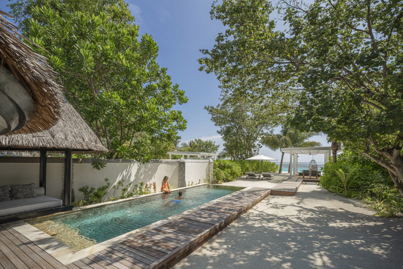 Beach Villa with Pool  Outdoor