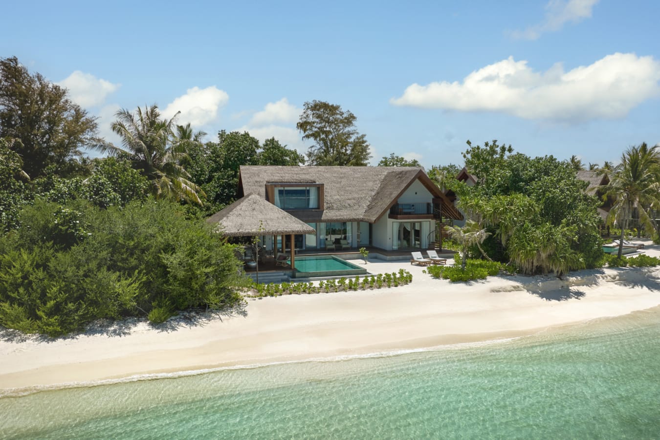 Beach Retreat with Pool aerial  