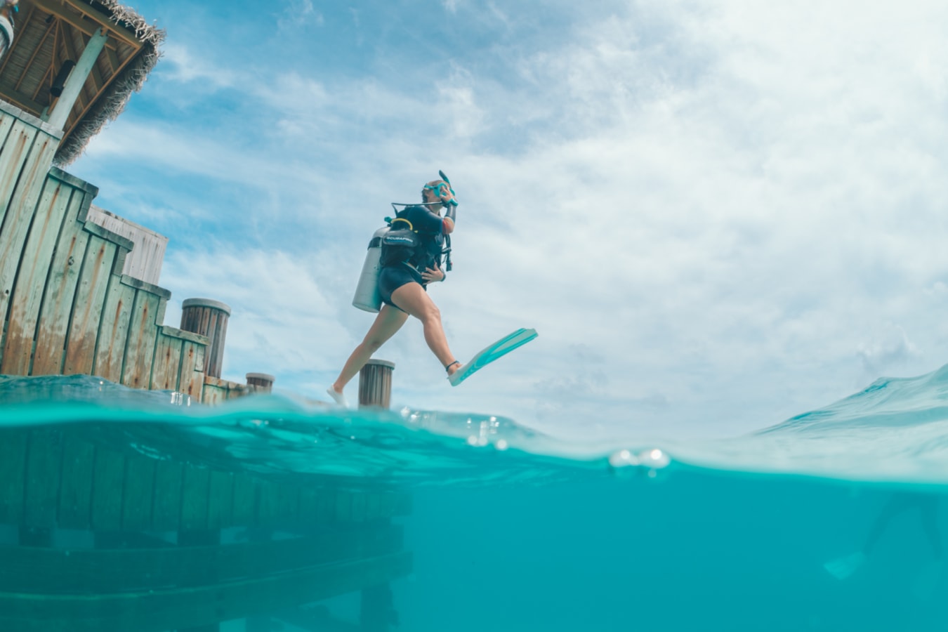 Diving - giant stride off jett 