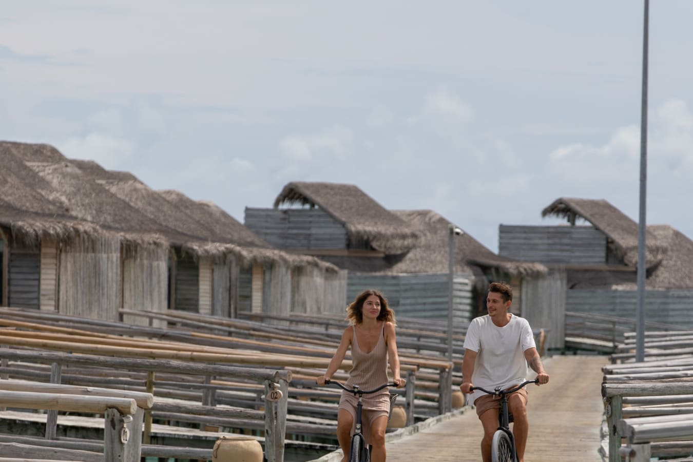 Jetty A - guests on bicycles 