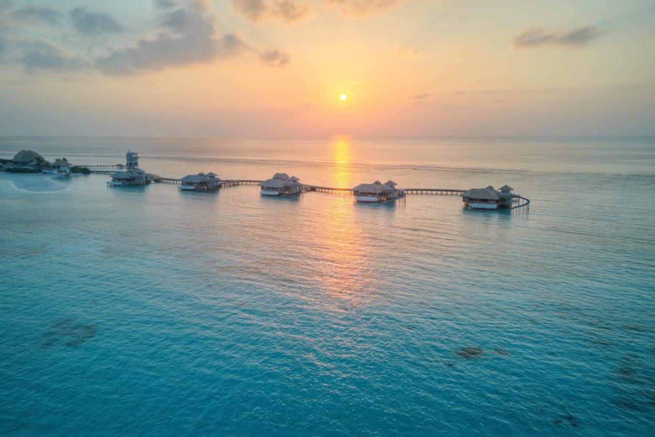 Overwater Hidaway at Sunset