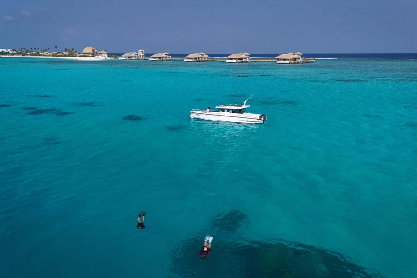 Snorkeling from the Axopar