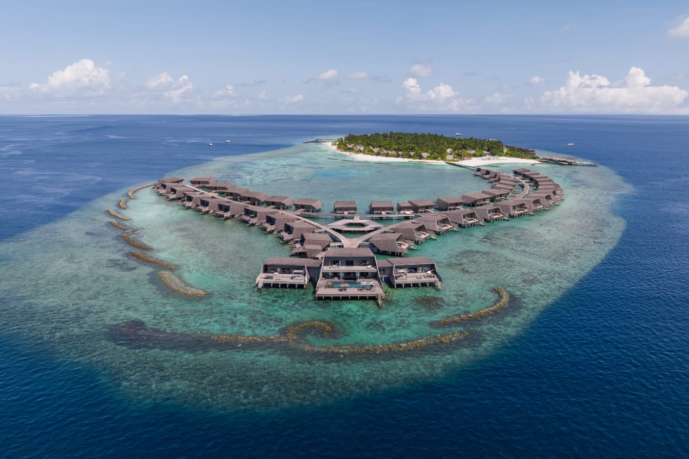 St Regis Vommuli Aerial Overwater Villa 