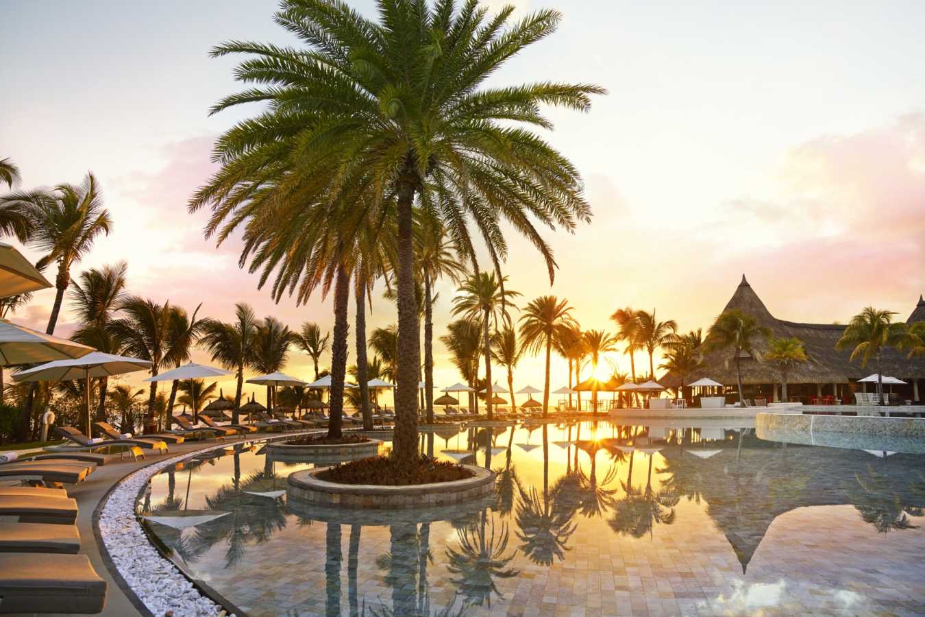 Pool at Sunrise - LUX Belle Mare