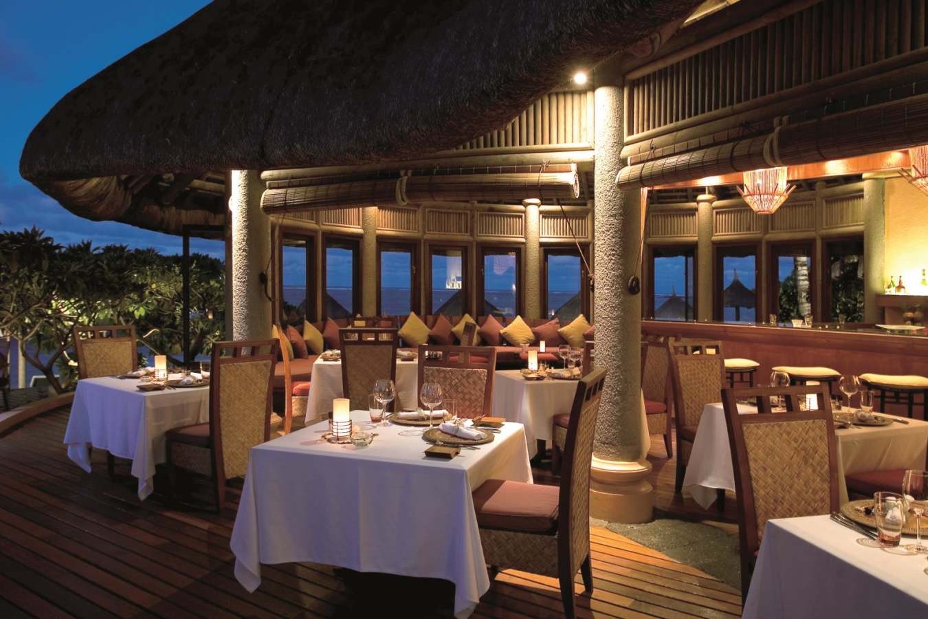 Evening Dining La Spiaggia  - Golf in Mauritius