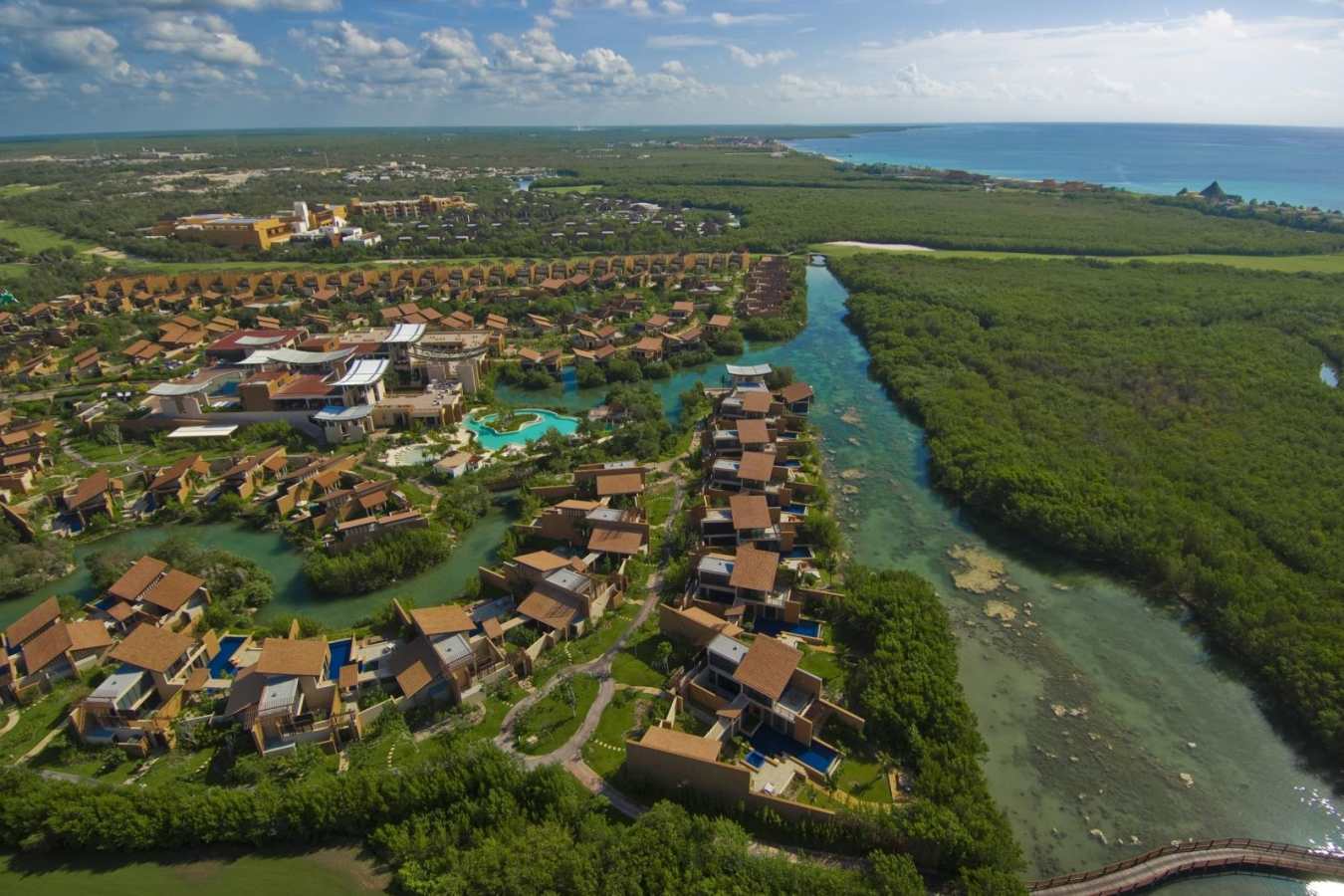 Aerial view of Banyan Tree Mayakoba - Banyan Tree Mayakoba
