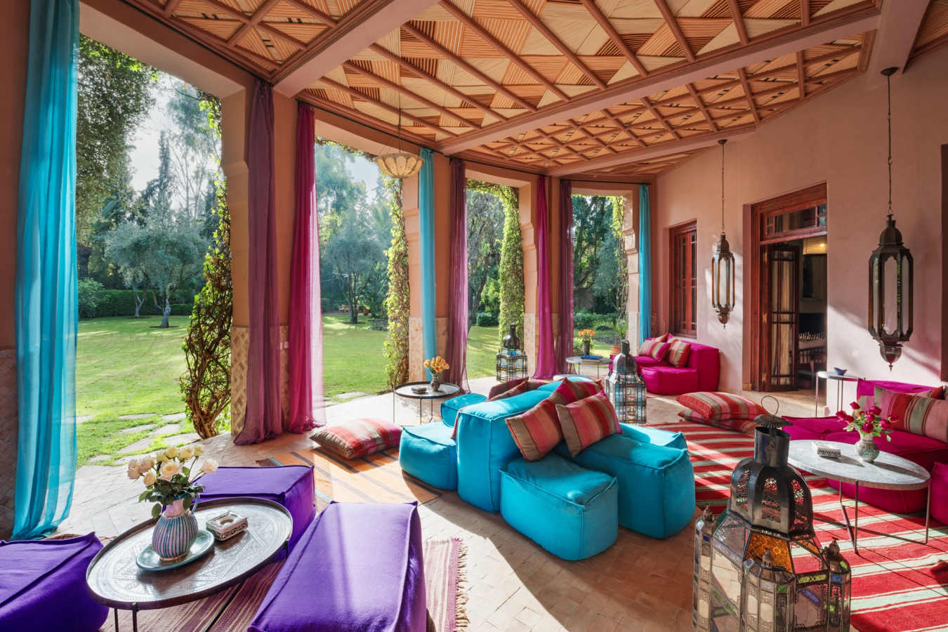 The Fan room lounge area - Dar Zemora