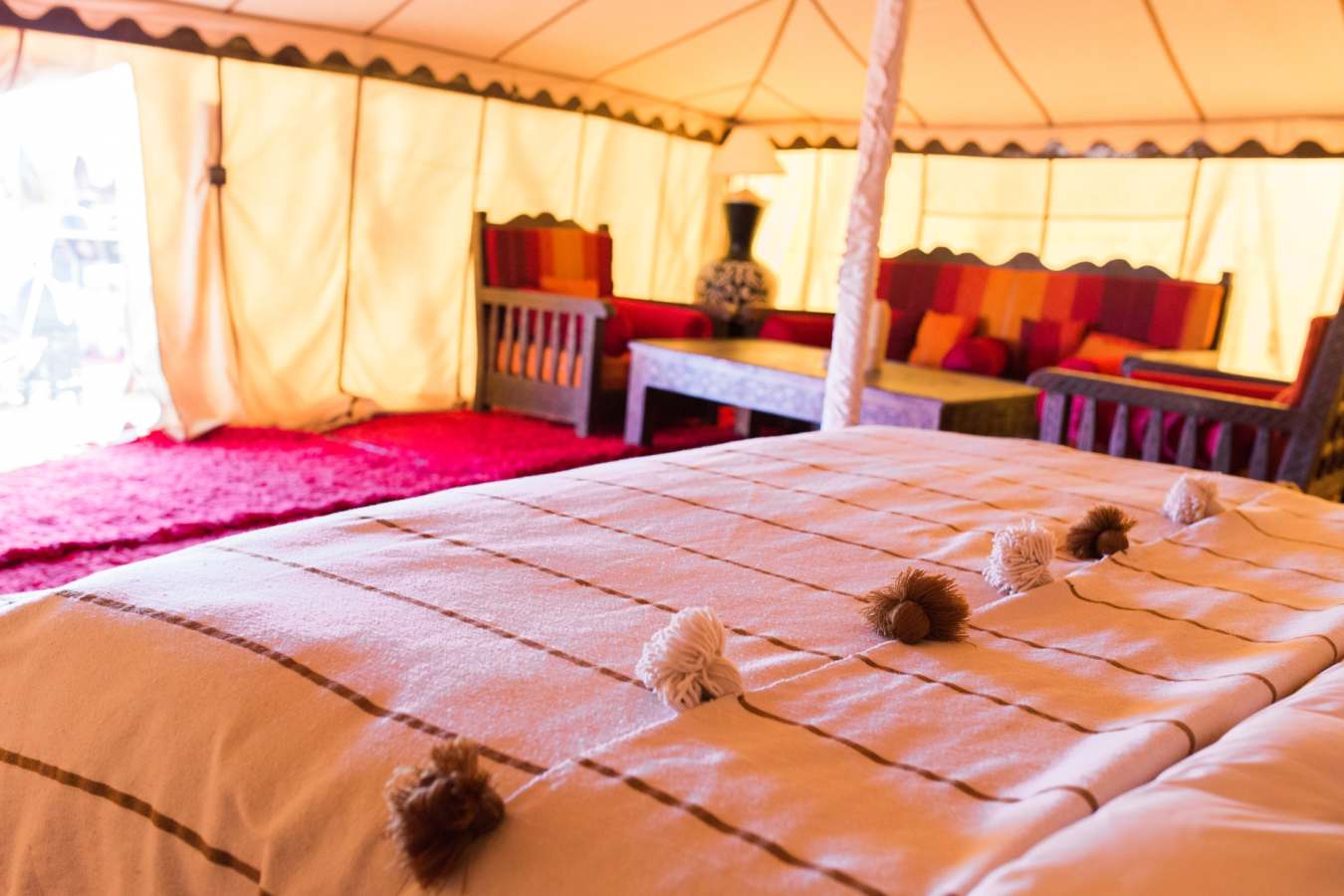 Tent interior - Desert Luxury Camp