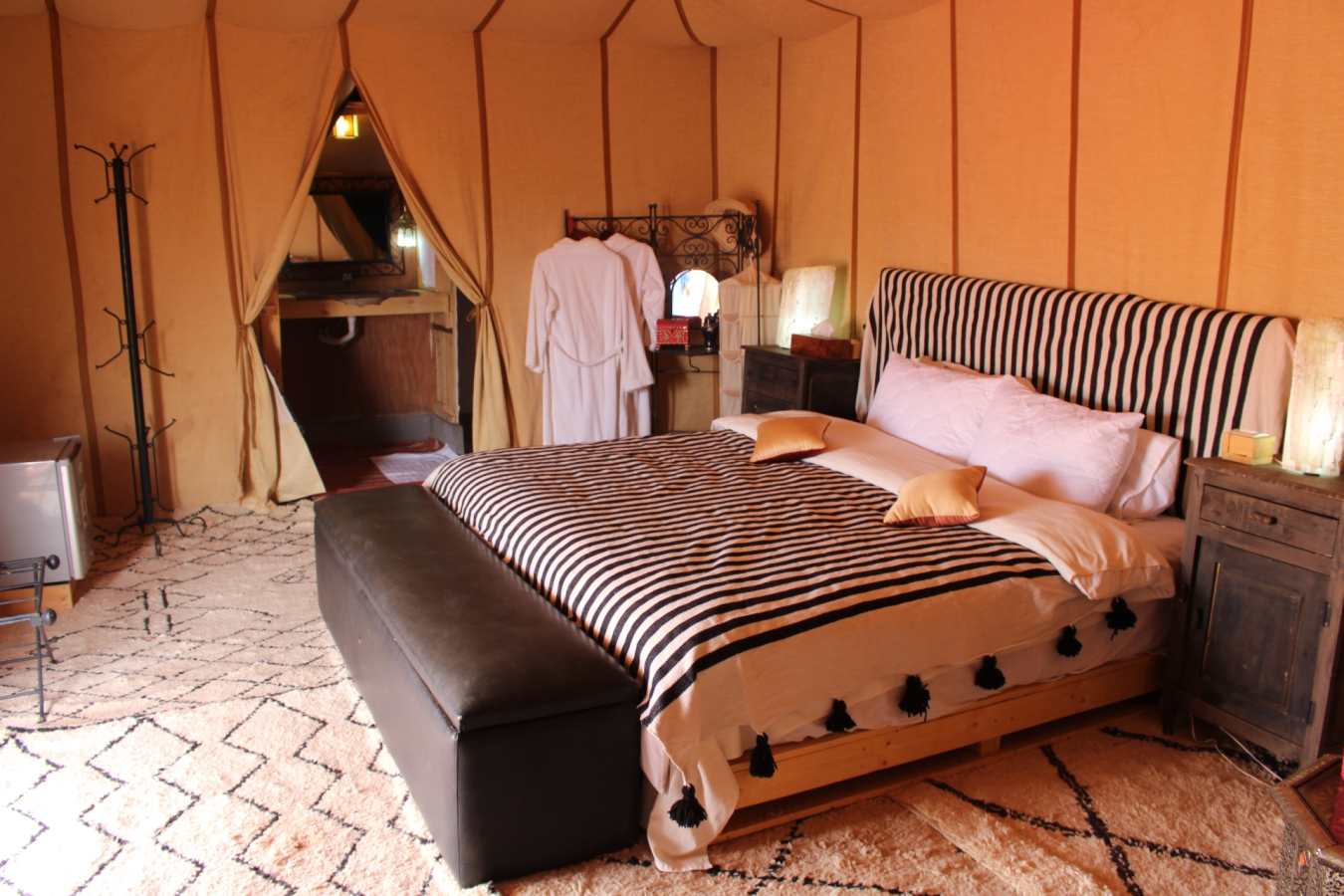 Tent interior - Desert Luxury Camp