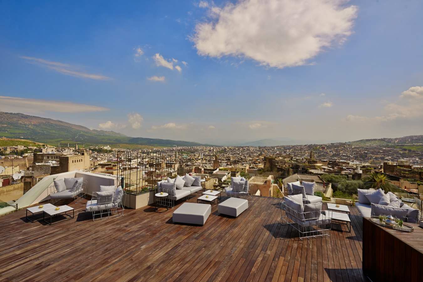 Roof terrace view - Riad Fes