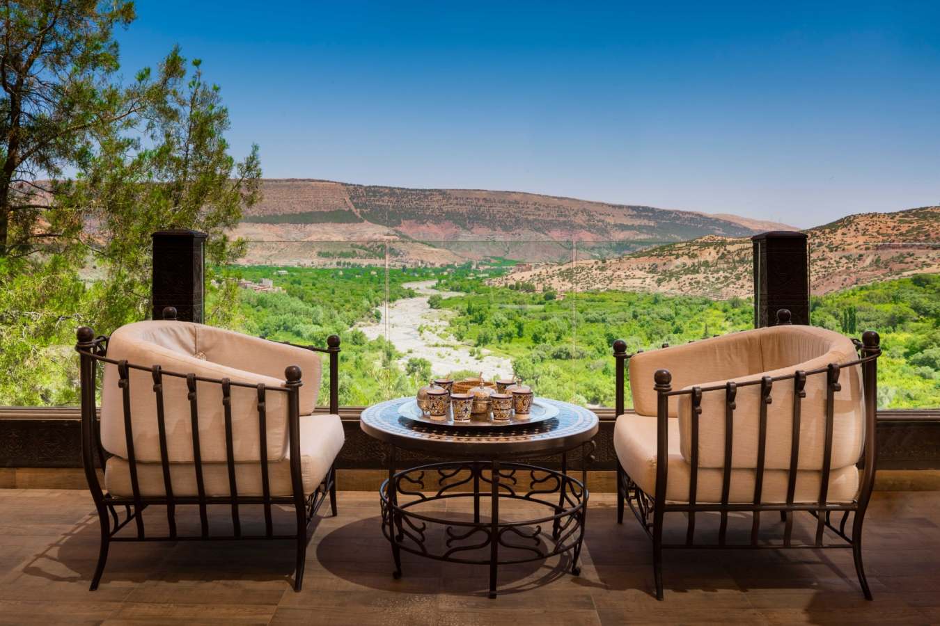 Dining in Atlas Mountains - Morocco Honeymoon