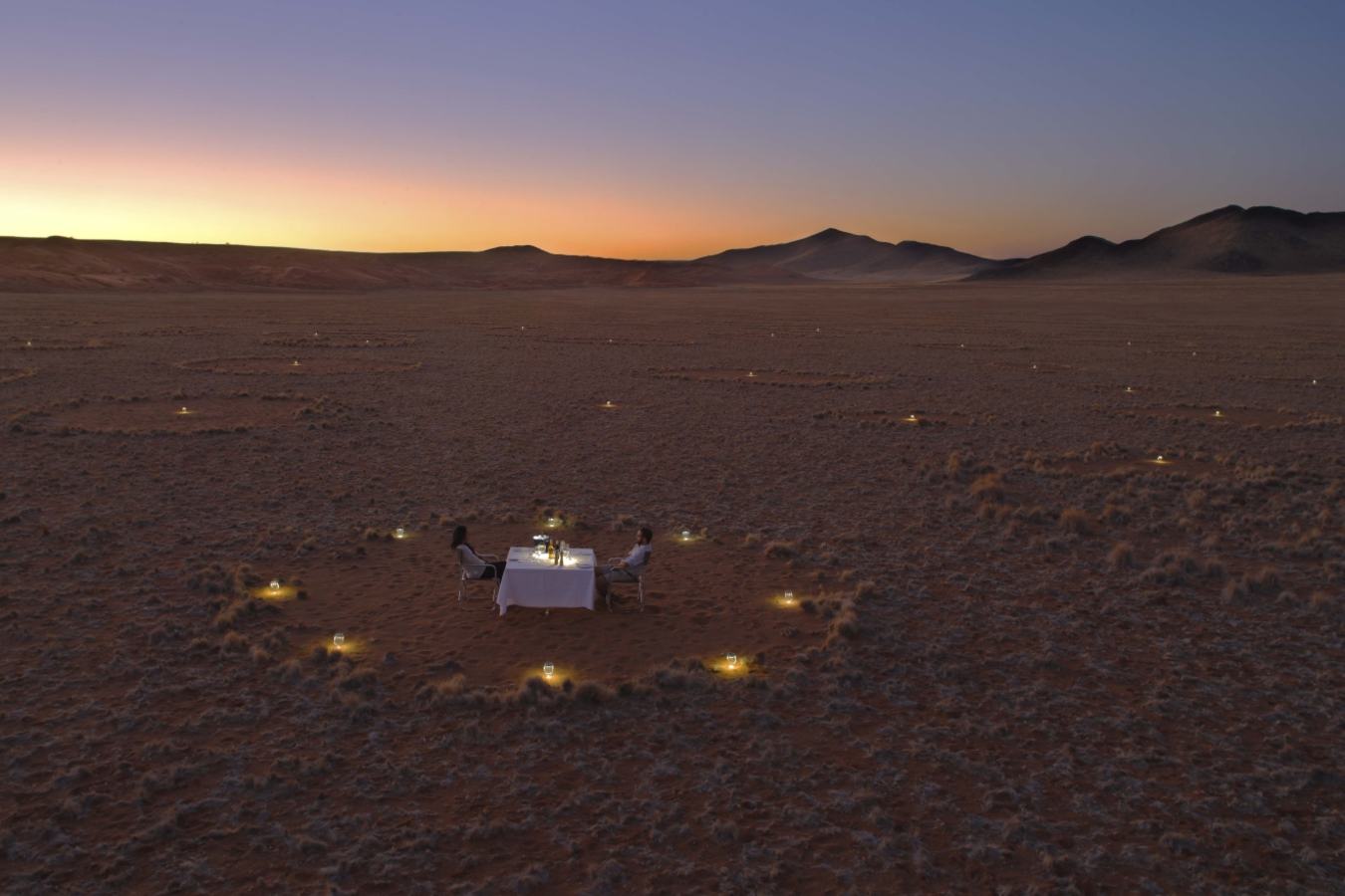 Bush dinner in fairy circle