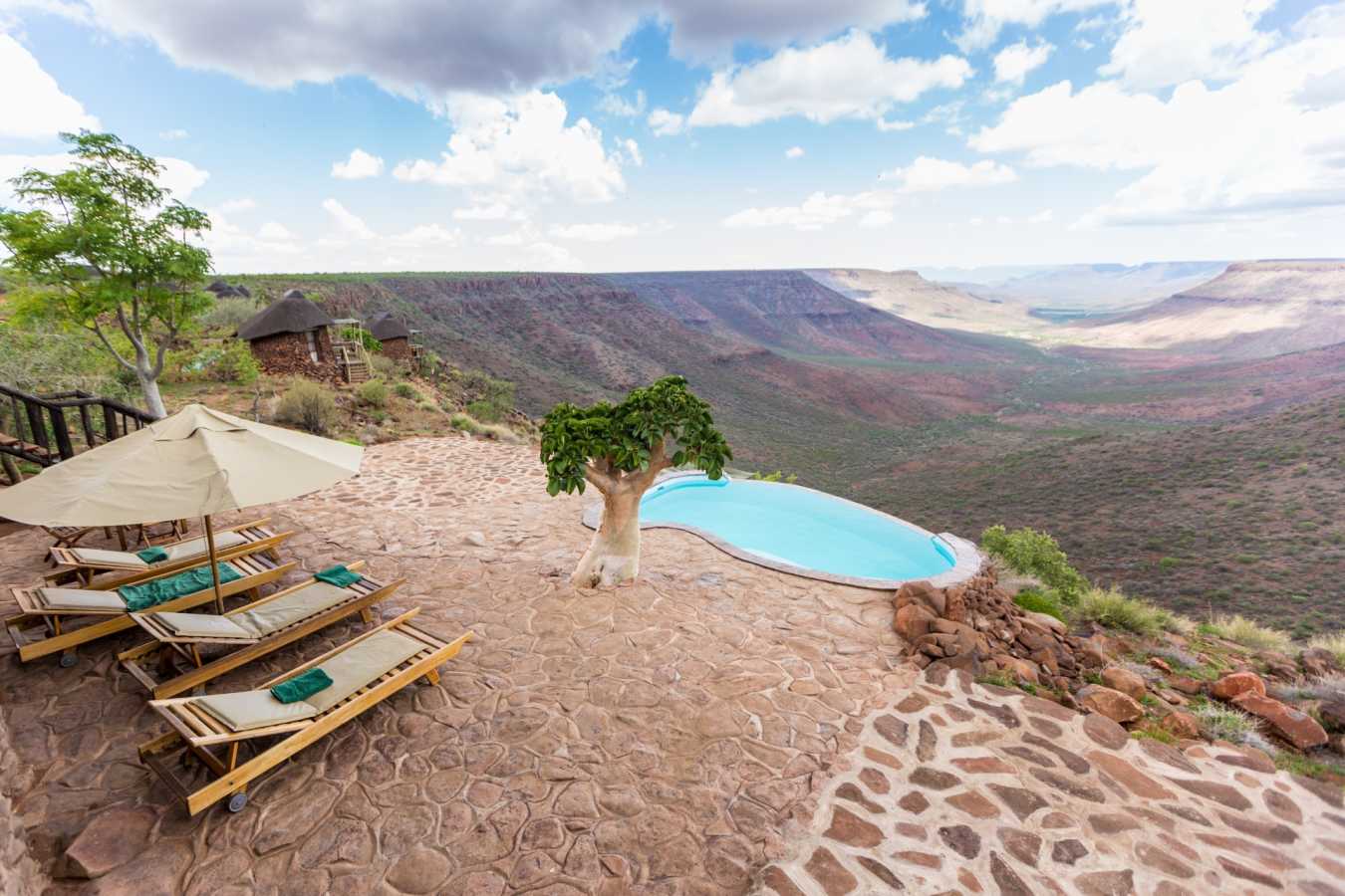 Swimming pool and view