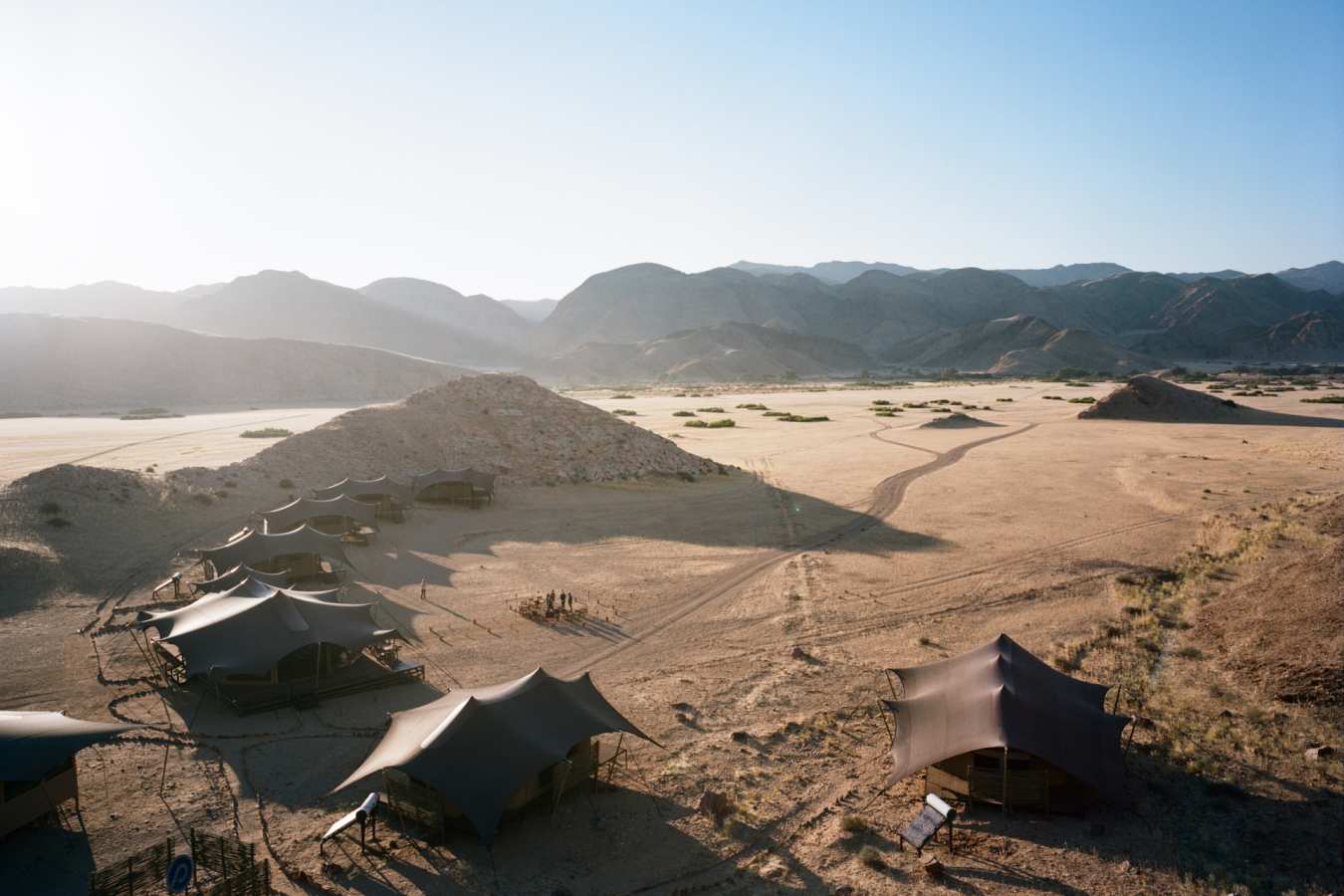 Aerial View of Camp - Hoanib Valley Camp