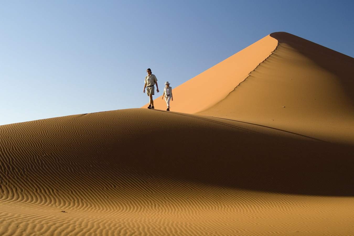 Climbing the dunes - Kulala Desert Lodge