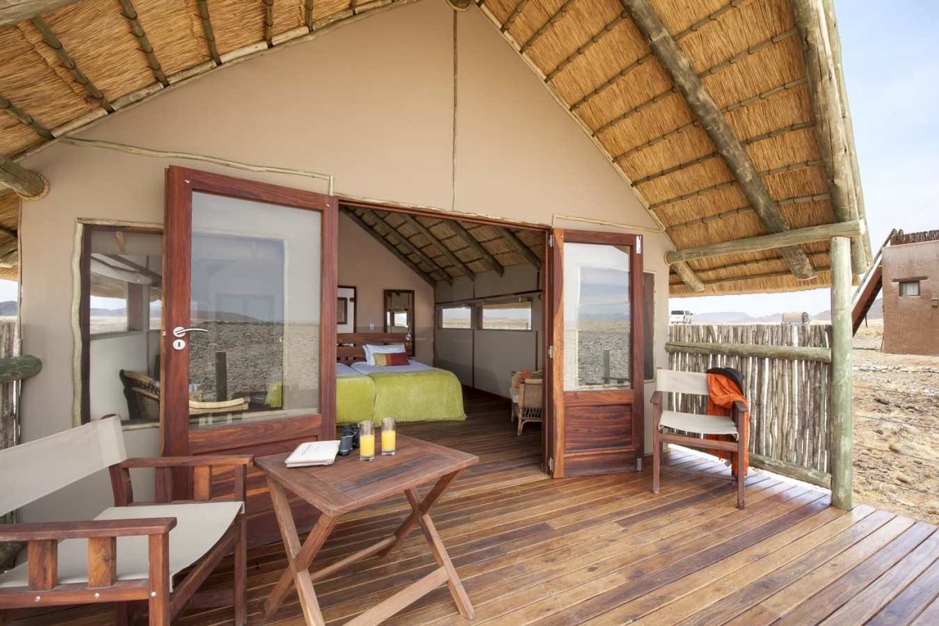 Room and deck - Kulala Desert Lodge
