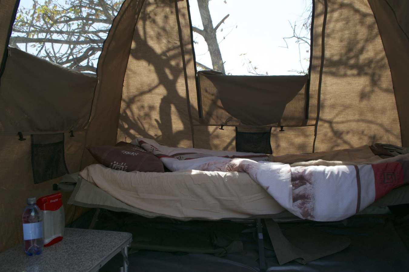 Tent interior - Mobile Camping Safari