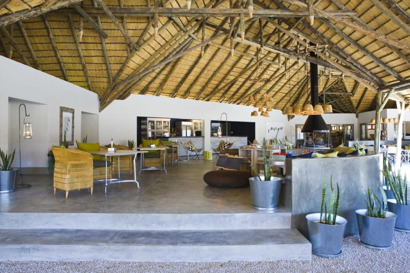 Inside the main area - Mushara Bush Camp