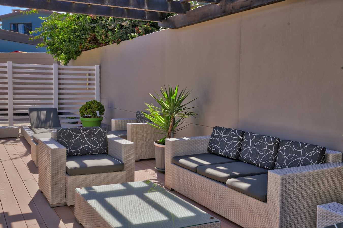 Outside seating area 