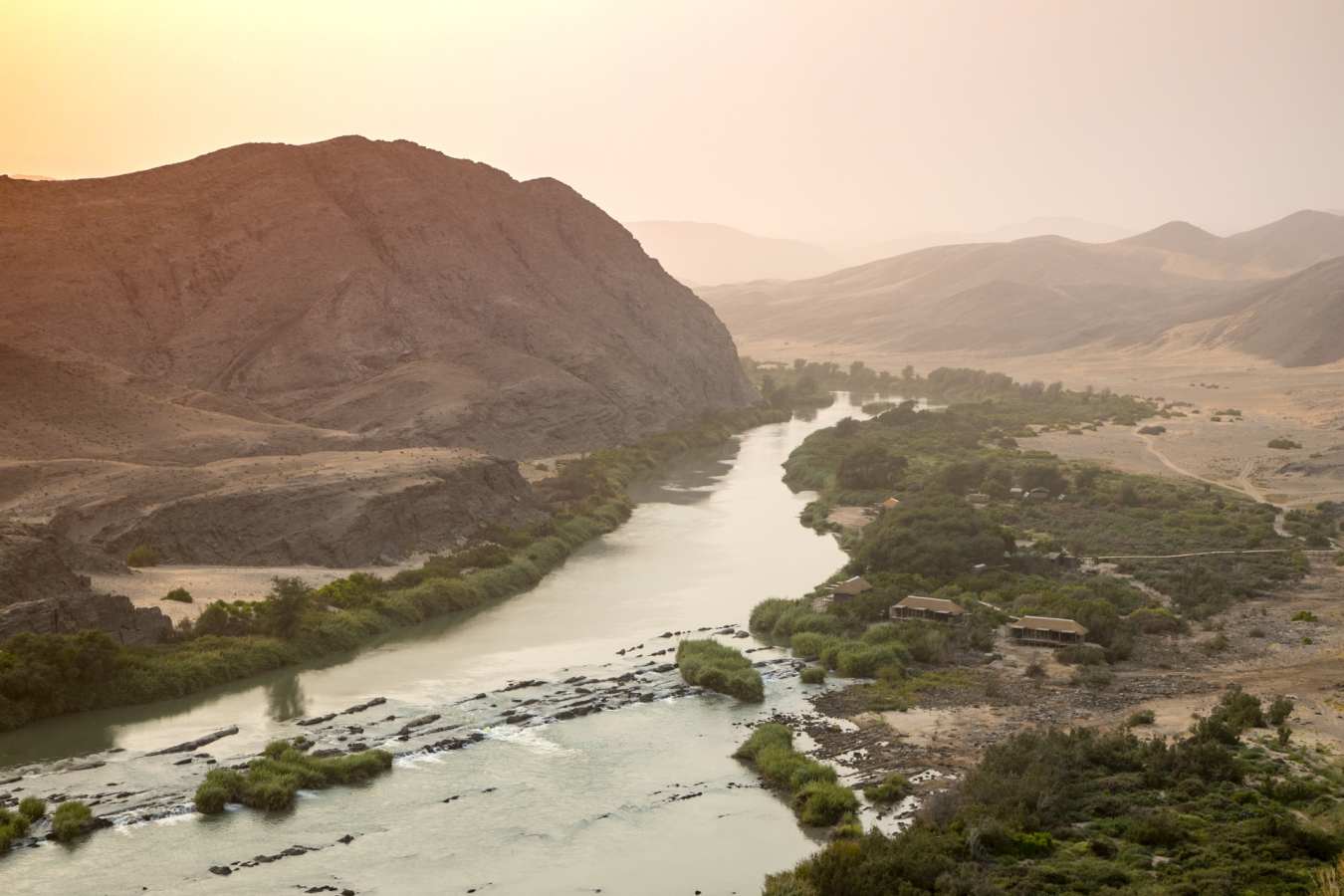 Aerial view of camp - 