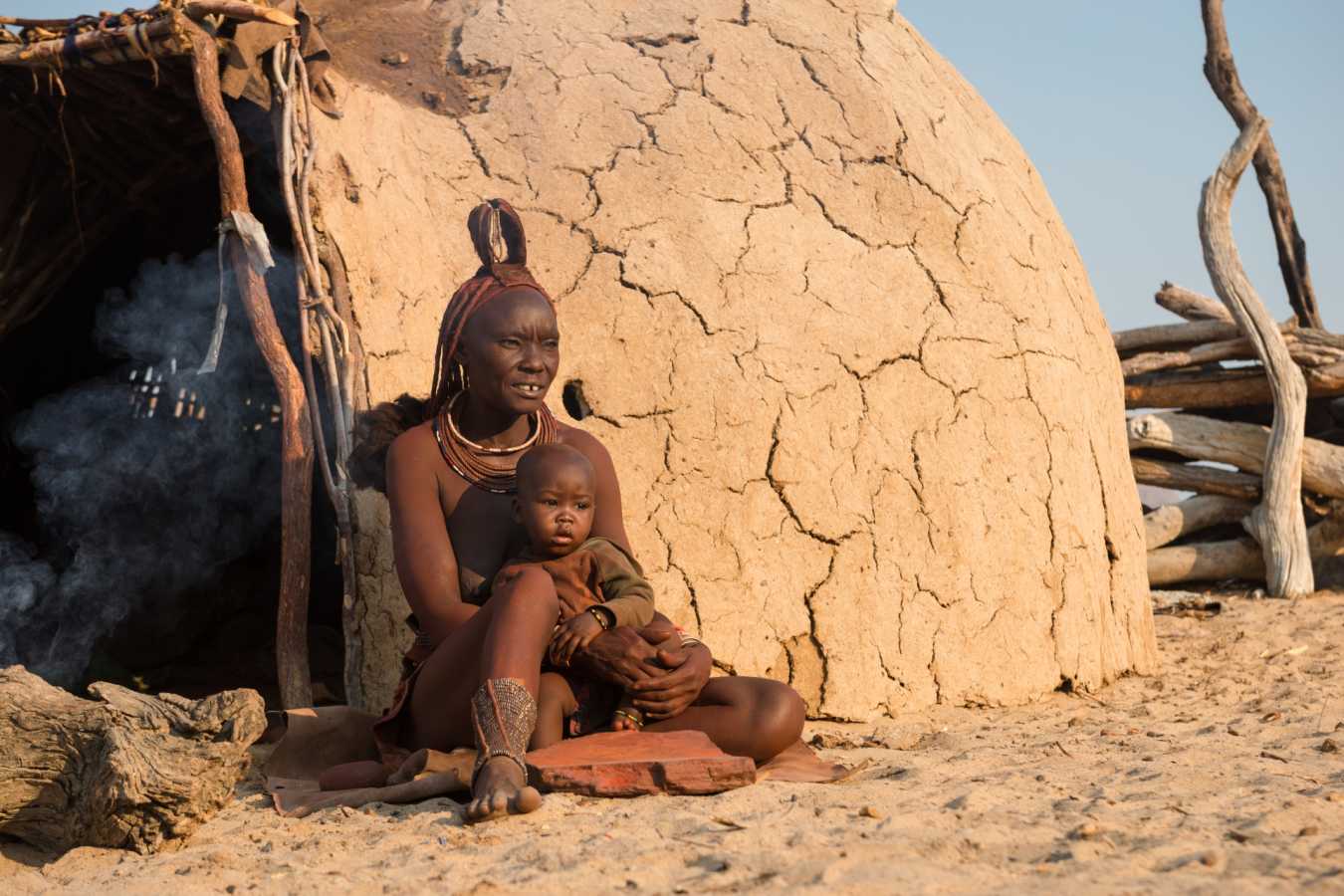 Himba Family, Skeleton Coast - Northern Namibia & The Skeleton Coast