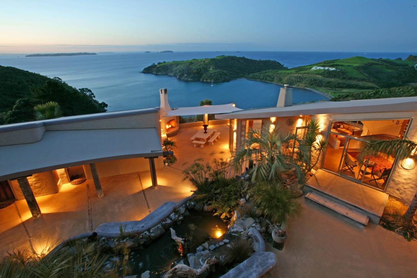 Main lodge at dusk - Delamore Lodge